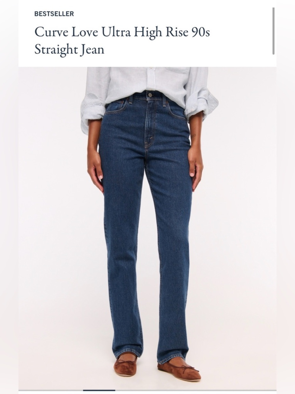 Abercrombie Curve love Ultra high rise 99s straight